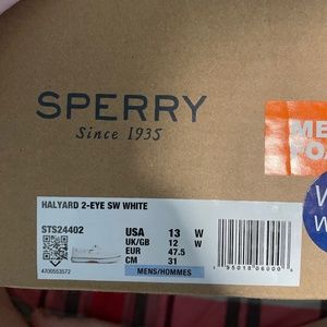 White mens sperry